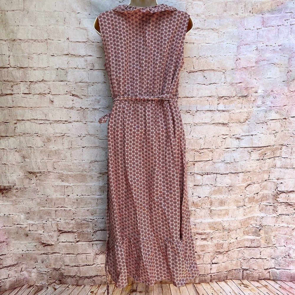 Boden Pink Patterned Midi Dress - Picture 4 of 9